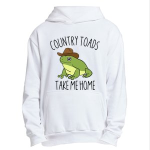 Country Toad Take Me Home Funny Toad Cowboy Hat Urban Pullover Hoodie