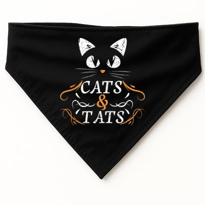 Cats & Tats Tattoo Artist Body Art Ink Cat Mom Cat Dad USA-Made Doggie Bandana