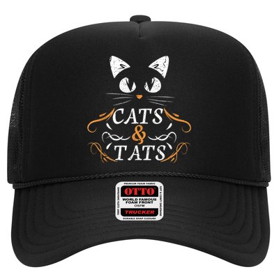 Cats & Tats Tattoo Artist Body Art Ink Cat Mom Cat Dad Trucker Hat