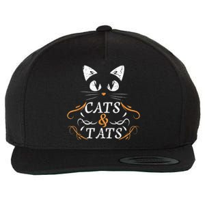 Cats & Tats Tattoo Artist Body Art Ink Cat Mom Cat Dad Wool Snapback Cap