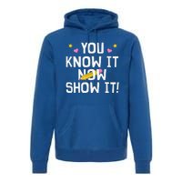 Cool Teacher Testing For Test Day Math Science Premium Hoodie