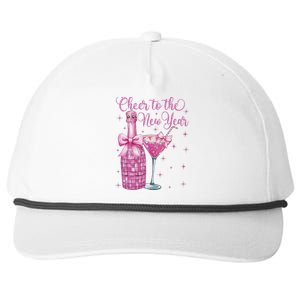 Cheer To The New Year Happy New Year 2025 Party Snapback Five-Panel Rope Hat