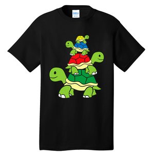 Cute Turtle Tortoises Ocean Love Sea Turtles Tall T-Shirt