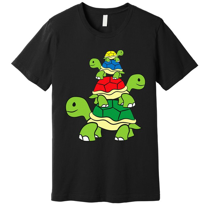 Cute Turtle Tortoises Ocean Love Sea Turtles Premium T-Shirt