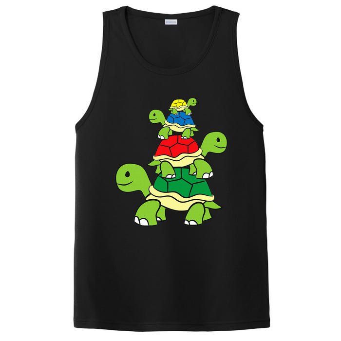 Cute Turtle Tortoises Ocean Love Sea Turtles PosiCharge Competitor Tank