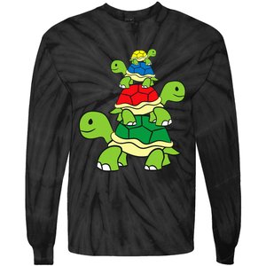 Cute Turtle Tortoises Ocean Love Sea Turtles Tie-Dye Long Sleeve Shirt