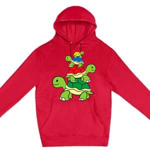 Cute Turtle Tortoises Ocean Love Sea Turtles Premium Pullover Hoodie