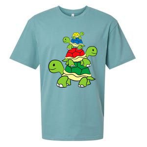 Cute Turtle Tortoises Ocean Love Sea Turtles Sueded Cloud Jersey T-Shirt