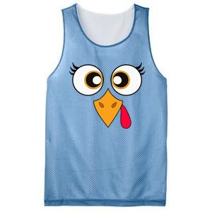 Cute Thanksgiving Turkey Face Turkey Day Mesh Reversible Basketball Jersey Tank