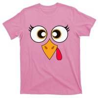 Cute Thanksgiving Turkey Face Turkey Day T-Shirt