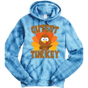 Cutest Turkey Thanksgiving Festive Tie Dye Hoodie