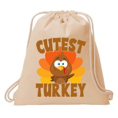 Cutest Turkey Thanksgiving Festive Drawstring Bag