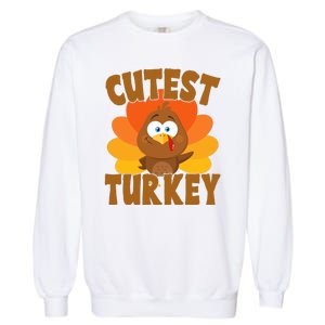 Cutest Turkey Thanksgiving Festive Garment-Dyed Sweatshirt