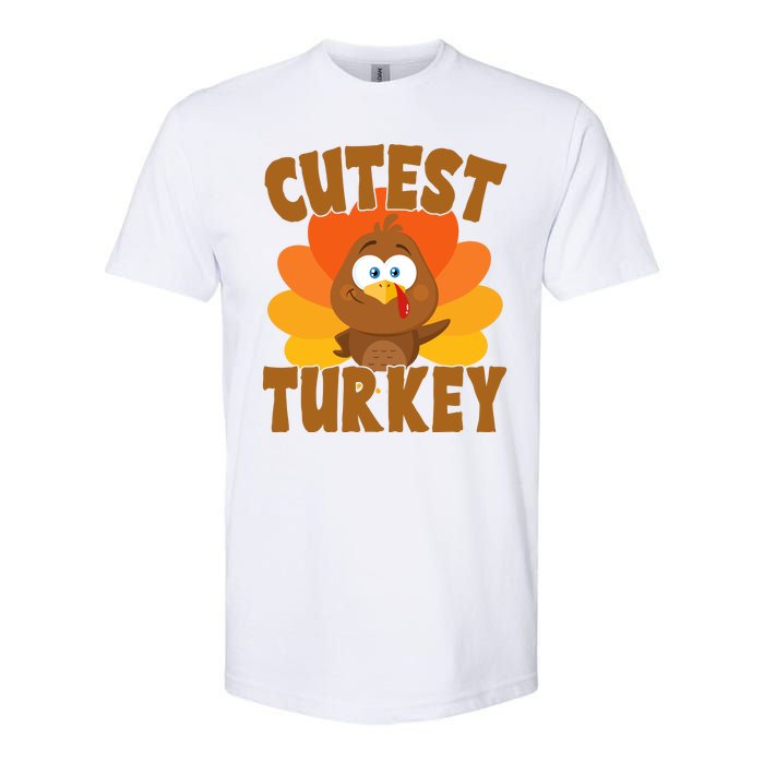 Cutest Turkey Thanksgiving Festive Softstyle CVC T-Shirt