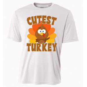 Cutest Turkey Thanksgiving Festive Cooling Performance Crew T-Shirt