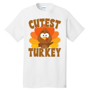 Cutest Turkey Thanksgiving Festive Tall T-Shirt