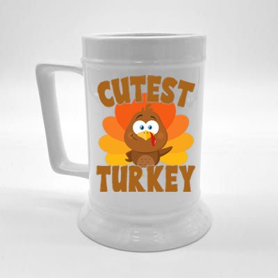 Cutest Turkey Thanksgiving Festive Beer Stein