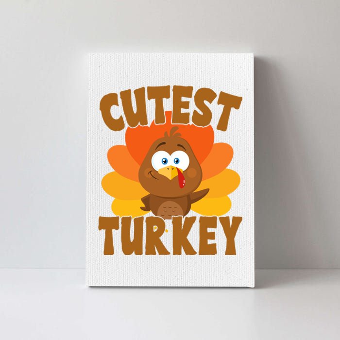 Cutest Turkey Thanksgiving Festive Canvas