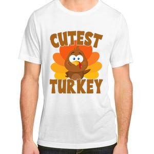 Cutest Turkey Thanksgiving Festive Adult ChromaSoft Performance T-Shirt