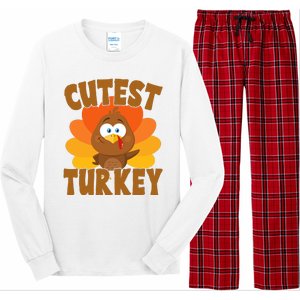 Cutest Turkey Thanksgiving Festive Long Sleeve Pajama Set