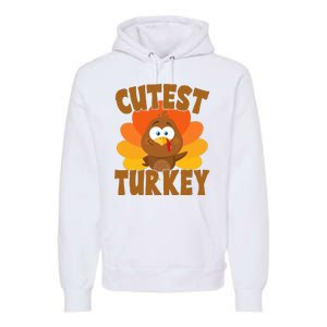 Cutest Turkey Thanksgiving Festive Premium Hoodie