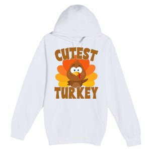 Cutest Turkey Thanksgiving Festive Premium Pullover Hoodie