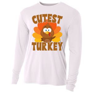 Cutest Turkey Thanksgiving Festive Cooling Performance Long Sleeve Crew