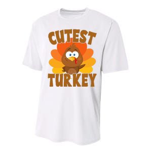 Cutest Turkey Thanksgiving Festive Performance Sprint T-Shirt