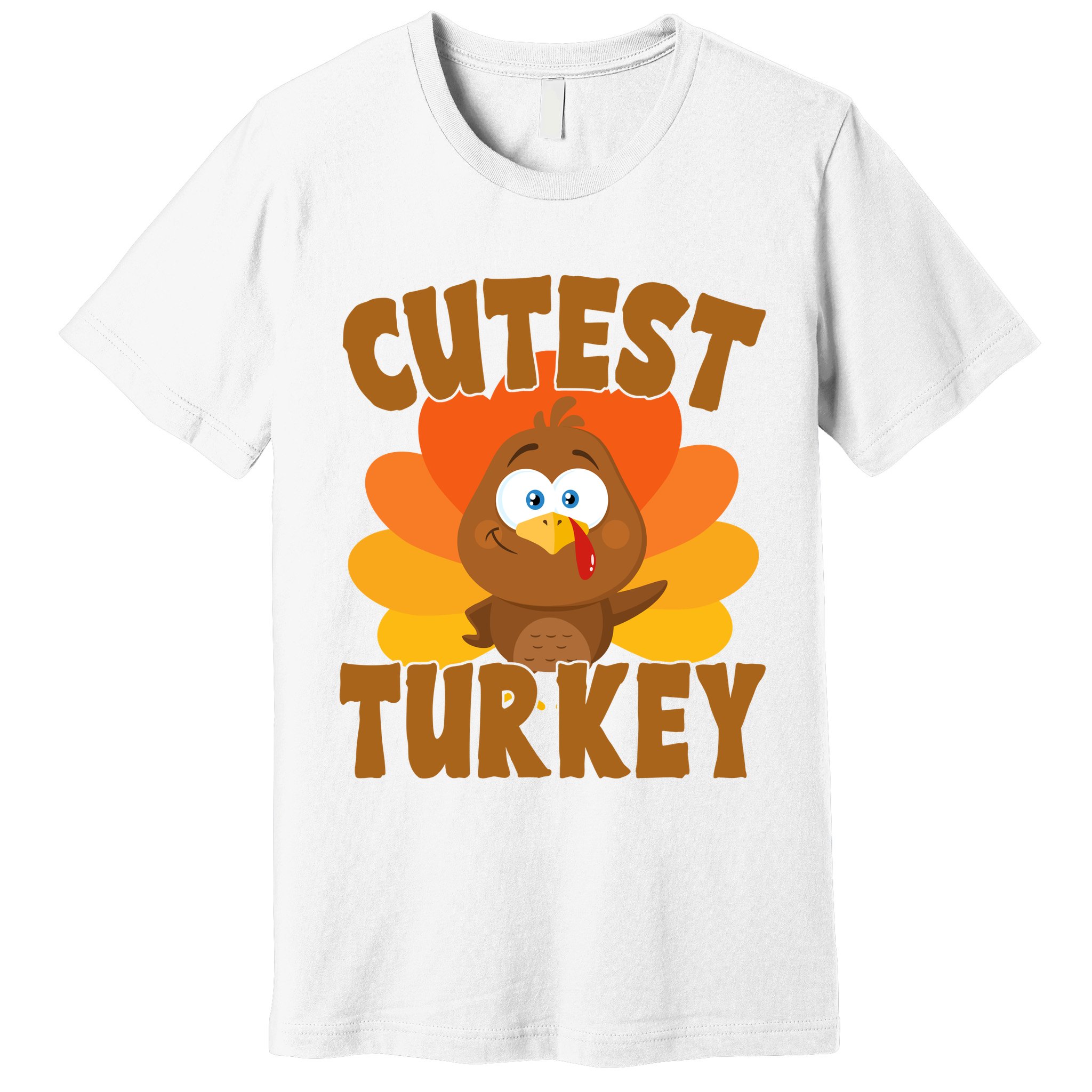 Cutest Turkey Thanksgiving Festive Premium T-Shirt