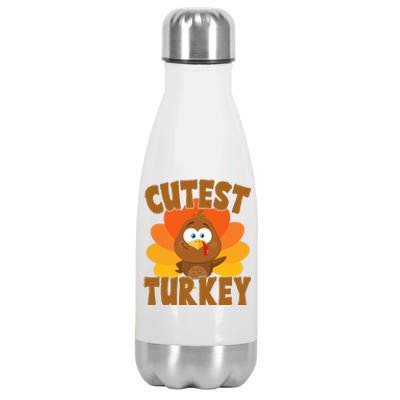 Cutest Turkey Thanksgiving Festive Stainless Steel Insulated Water Bottle