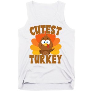 Cutest Turkey Thanksgiving Festive Tank Top