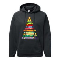 Christmas Tree Teacher Student Xmas Holiday Pajamas Performance Fleece Hoodie