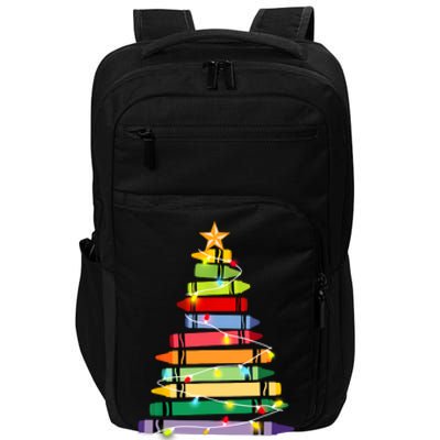 Christmas Tree Teacher Student Xmas Holiday Pajamas Impact Tech Backpack