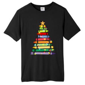 Christmas Tree Teacher Student Xmas Holiday Pajamas Tall Fusion ChromaSoft Performance T-Shirt