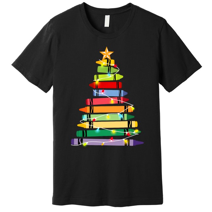 Christmas Tree Teacher Student Xmas Holiday Pajamas Premium T-Shirt