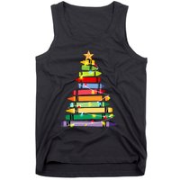 Christmas Tree Teacher Student Xmas Holiday Pajamas Tank Top