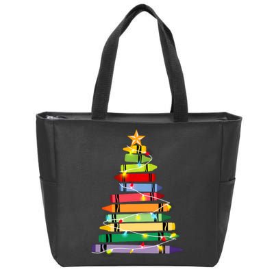 Christmas Tree Teacher Student Xmas Holiday Pajamas Zip Tote Bag