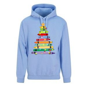 Christmas Tree Teacher Student Xmas Holiday Pajamas Unisex Surf Hoodie