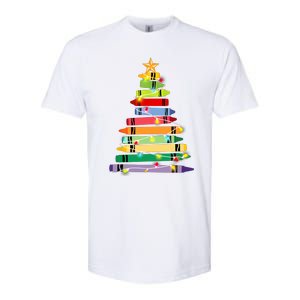 Christmas Tree Teacher Student Xmas Holiday Pajamas Softstyle CVC T-Shirt