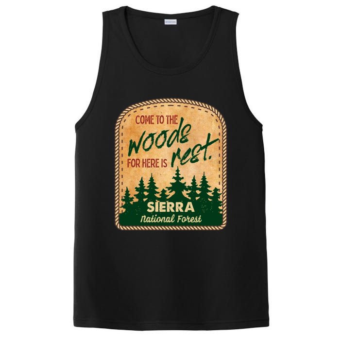 Come To The Woods For Here Is Rest Sierra National Forest PosiCharge Competitor Tank