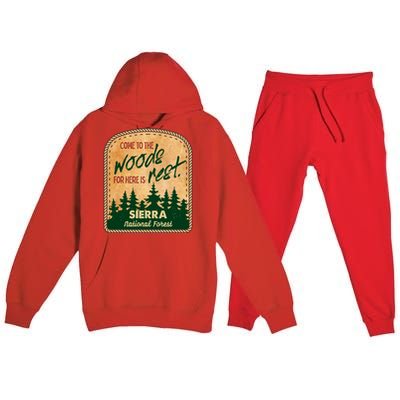 Come To The Woods For Here Is Rest Sierra National Forest Premium Hooded Sweatsuit Set