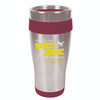 Come To The Dad Side We Have Bad Jokes Dad 16oz Travel Tumbler