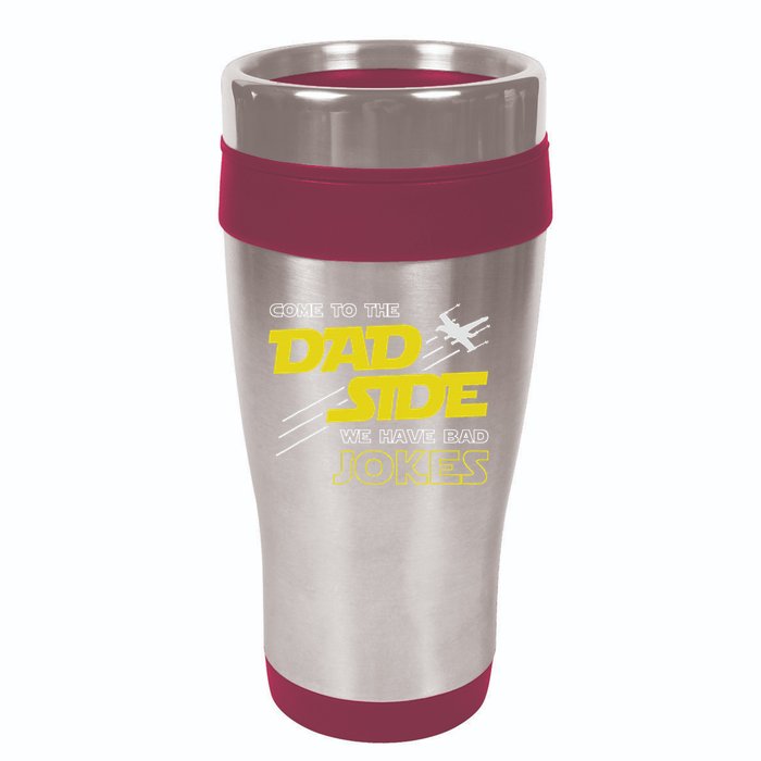 Come To The Dad Side We Have Bad Jokes Dad 16oz Travel Tumbler