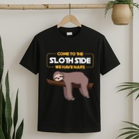 Come To The Sloth Side Funny Sloth Pun T-Shirt