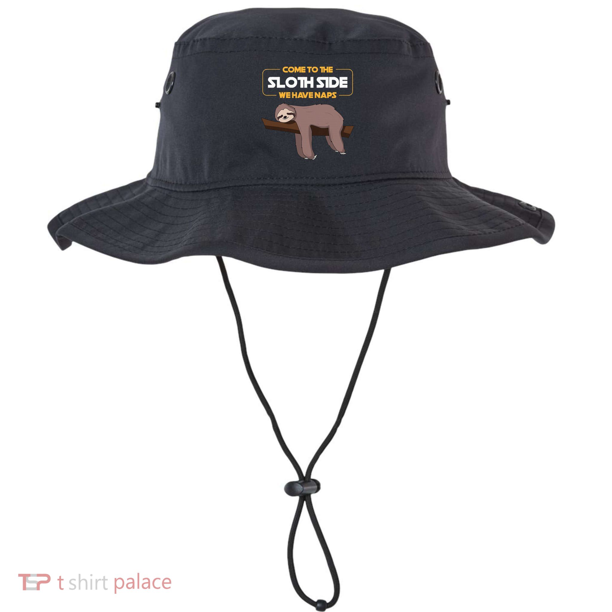 Come To The Sloth Side Funny Sloth Pun Bucket Hat