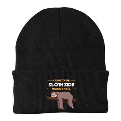 Come To The Sloth Side Funny Sloth Pun Beanie