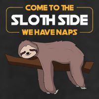 Come To The Sloth Side Funny Sloth Pun Golf Towel