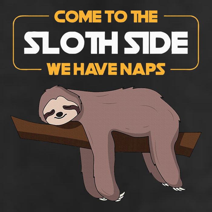 Come To The Sloth Side Funny Sloth Pun Golf Towel