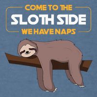 Come To The Sloth Side Funny Sloth Pun Garment-Dyed Sweatshirt