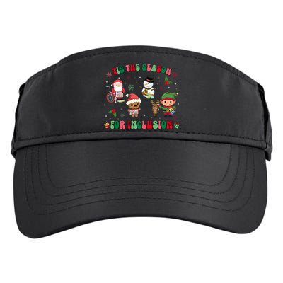 Christmas Teacher Tis The Season For Inclusion Sped Teacher Adult Drive Performance Visor